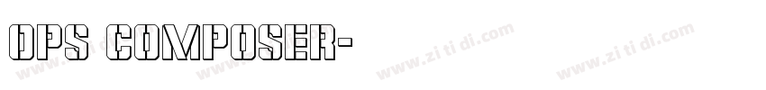 Ops Composer字体转换